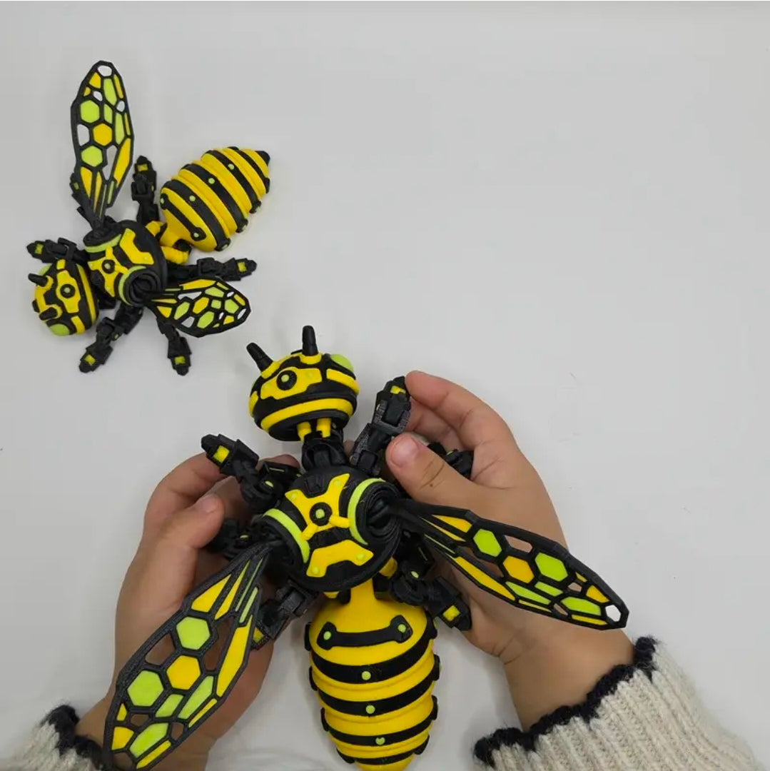 Collectible Figurines, 3D Printed Bee/wasp Technological Insect Decoration, Parent-Child Interactive